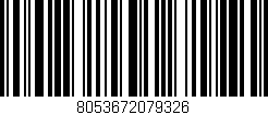 Código de barras (EAN, GTIN, SKU, ISBN): '8053672079326'
