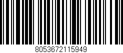 Código de barras (EAN, GTIN, SKU, ISBN): '8053672115949'