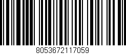 Código de barras (EAN, GTIN, SKU, ISBN): '8053672117059'