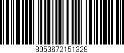 Código de barras (EAN, GTIN, SKU, ISBN): '8053672151329'