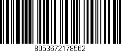 Código de barras (EAN, GTIN, SKU, ISBN): '8053672178562'