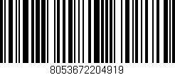Código de barras (EAN, GTIN, SKU, ISBN): '8053672204919'
