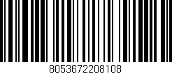 Código de barras (EAN, GTIN, SKU, ISBN): '8053672208108'