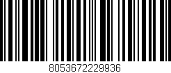 Código de barras (EAN, GTIN, SKU, ISBN): '8053672229936'