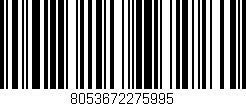 Código de barras (EAN, GTIN, SKU, ISBN): '8053672275995'