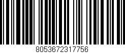 Código de barras (EAN, GTIN, SKU, ISBN): '8053672317756'