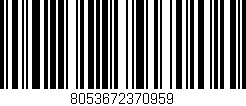 Código de barras (EAN, GTIN, SKU, ISBN): '8053672370959'