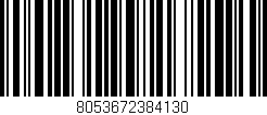 Código de barras (EAN, GTIN, SKU, ISBN): '8053672384130'