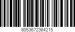 Código de barras (EAN, GTIN, SKU, ISBN): '8053672384215'