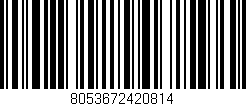 Código de barras (EAN, GTIN, SKU, ISBN): '8053672420814'