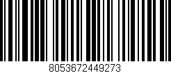 Código de barras (EAN, GTIN, SKU, ISBN): '8053672449273'