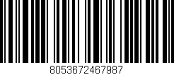 Código de barras (EAN, GTIN, SKU, ISBN): '8053672467987'