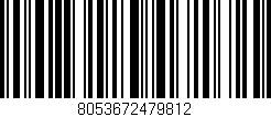Código de barras (EAN, GTIN, SKU, ISBN): '8053672479812'