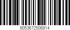 Código de barras (EAN, GTIN, SKU, ISBN): '8053672506914'