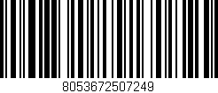 Código de barras (EAN, GTIN, SKU, ISBN): '8053672507249'