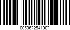 Código de barras (EAN, GTIN, SKU, ISBN): '8053672541007'