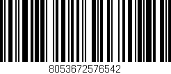 Código de barras (EAN, GTIN, SKU, ISBN): '8053672576542'