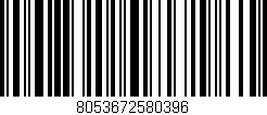 Código de barras (EAN, GTIN, SKU, ISBN): '8053672580396'