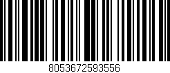 Código de barras (EAN, GTIN, SKU, ISBN): '8053672593556'