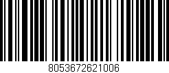 Código de barras (EAN, GTIN, SKU, ISBN): '8053672621006'
