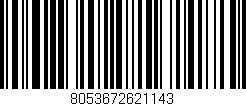 Código de barras (EAN, GTIN, SKU, ISBN): '8053672621143'