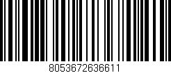 Código de barras (EAN, GTIN, SKU, ISBN): '8053672636611'
