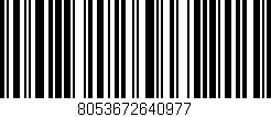 Código de barras (EAN, GTIN, SKU, ISBN): '8053672640977'