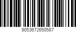 Código de barras (EAN, GTIN, SKU, ISBN): '8053672650587'