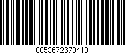 Código de barras (EAN, GTIN, SKU, ISBN): '8053672673418'