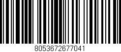 Código de barras (EAN, GTIN, SKU, ISBN): '8053672677041'