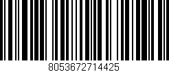 Código de barras (EAN, GTIN, SKU, ISBN): '8053672714425'