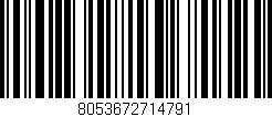 Código de barras (EAN, GTIN, SKU, ISBN): '8053672714791'