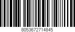 Código de barras (EAN, GTIN, SKU, ISBN): '8053672714845'