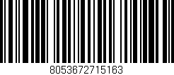 Código de barras (EAN, GTIN, SKU, ISBN): '8053672715163'