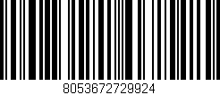 Código de barras (EAN, GTIN, SKU, ISBN): '8053672729924'