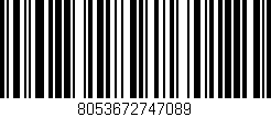 Código de barras (EAN, GTIN, SKU, ISBN): '8053672747089'