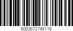 Código de barras (EAN, GTIN, SKU, ISBN): '8053672748116'