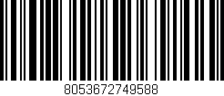 Código de barras (EAN, GTIN, SKU, ISBN): '8053672749588'