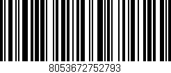 Código de barras (EAN, GTIN, SKU, ISBN): '8053672752793'
