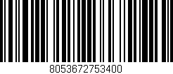 Código de barras (EAN, GTIN, SKU, ISBN): '8053672753400'