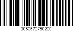 Código de barras (EAN, GTIN, SKU, ISBN): '8053672758238'