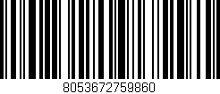 Código de barras (EAN, GTIN, SKU, ISBN): '8053672759860'