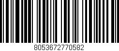 Código de barras (EAN, GTIN, SKU, ISBN): '8053672770582'