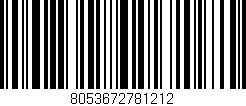 Código de barras (EAN, GTIN, SKU, ISBN): '8053672781212'