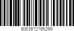 Código de barras (EAN, GTIN, SKU, ISBN): '8053672785289'