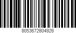 Código de barras (EAN, GTIN, SKU, ISBN): '8053672804928'