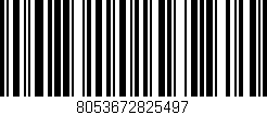 Código de barras (EAN, GTIN, SKU, ISBN): '8053672825497'