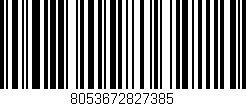 Código de barras (EAN, GTIN, SKU, ISBN): '8053672827385'