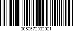 Código de barras (EAN, GTIN, SKU, ISBN): '8053672832921'