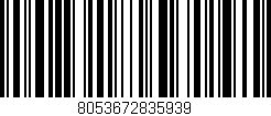 Código de barras (EAN, GTIN, SKU, ISBN): '8053672835939'